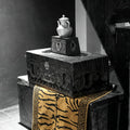 Hand Tufted Tibetan Tiger Skin Pattern Wool Rug 160×220cm Dual Use Floor Mat Wall Tapestry