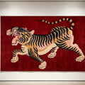 The Nomad's Roar: Tibetan Tiger [Rug / Wall Art]⁠